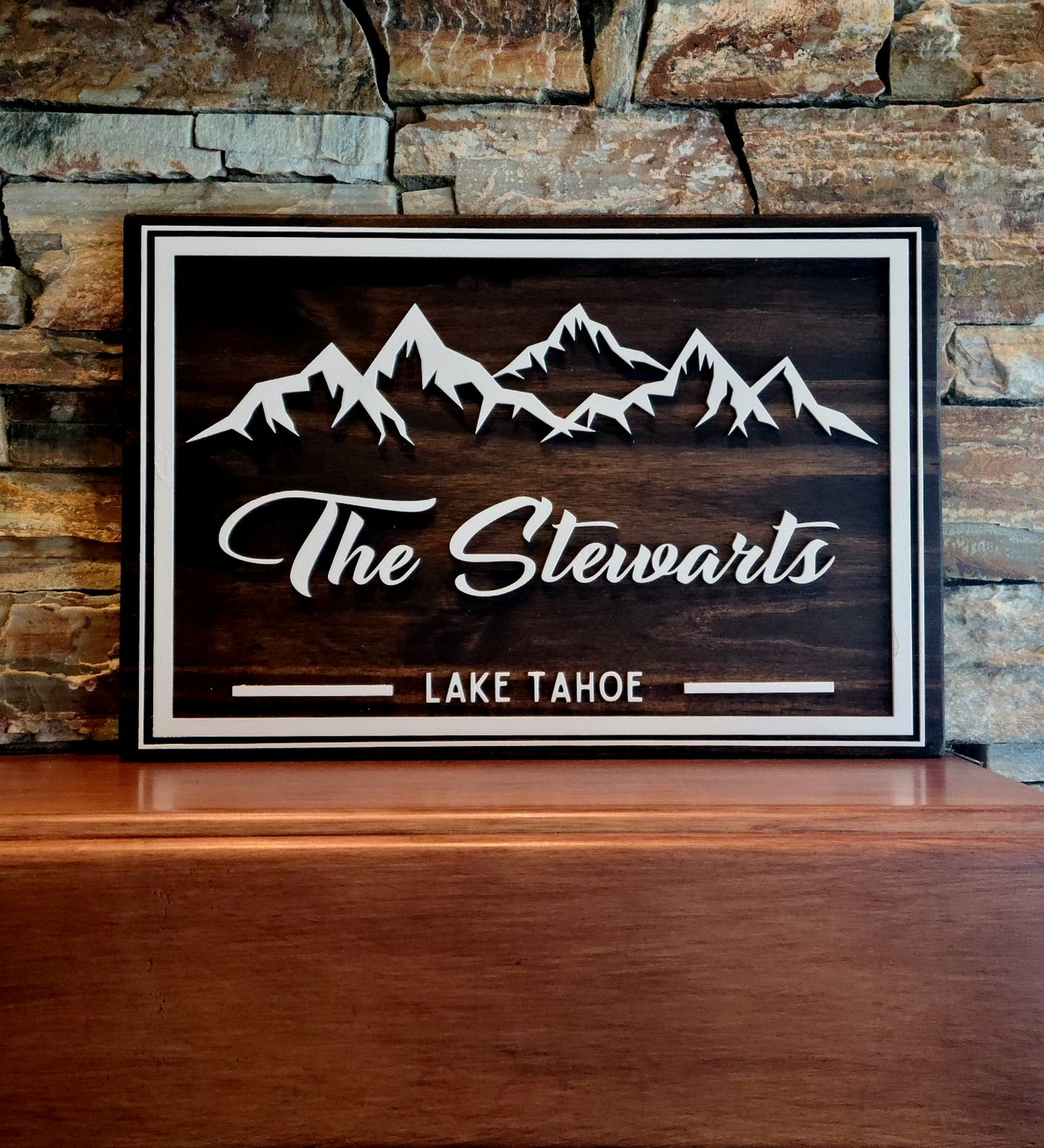 Personalized Family Cabin Sign