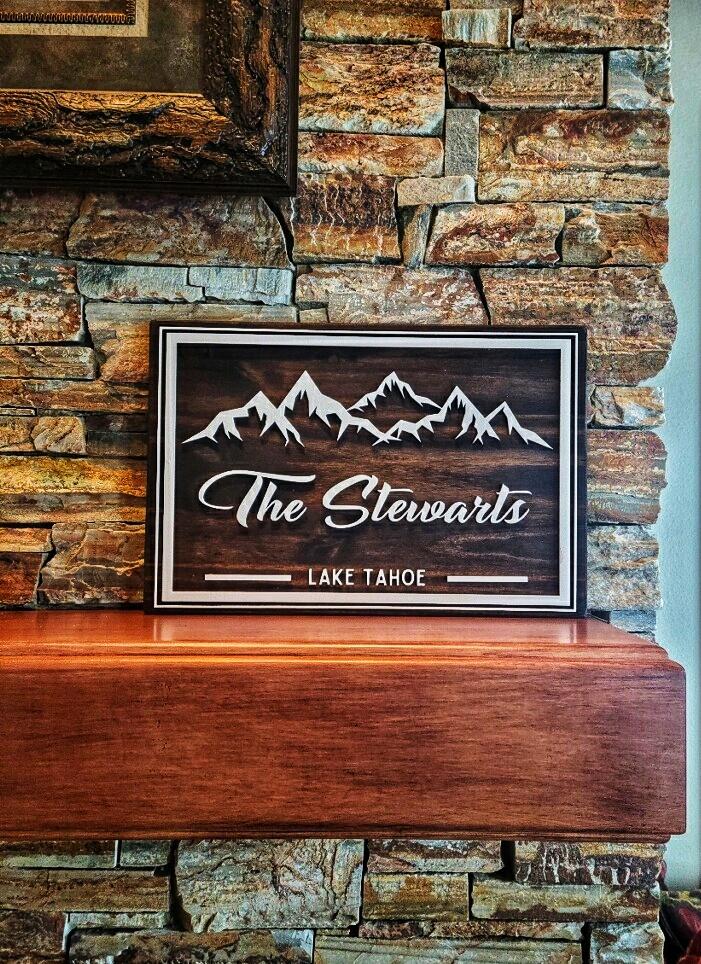 Personalized Family Cabin Sign